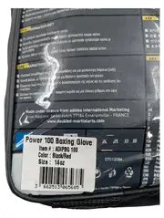 Vorschaubild 2 von Boxhandschuhe Power 100 Training 14oz Schwarz, Rot ADIPBG100