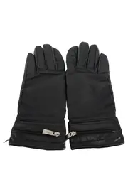 Vorschaubild 1 von Damen Handschuhe S Schwarz Leder Elegant Reißverschluss