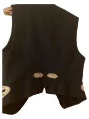 Vorschaubild 2 von Damen Anzugweste Grau Gr. 38 M Wolle Alpaka Animal-Print