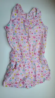 Vorschaubild 2 von Sommerkleid Mädchen Gr. 80 Flamingo Muster Baumwolle