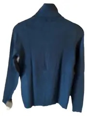 Vorschaubild 2 von Rollkragenpullover Damen Gr. 36 S Petrol Blau Basic Strick