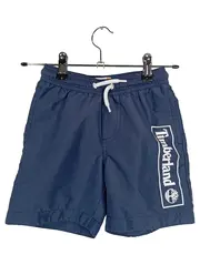 Vorschaubild 1 von Kinder Badeshorts Blau Gr. 116 Logo Print Sportlich Polyester