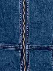 Vorschaubild 4 von Damen Jeanskleid Gr. 36 Blau mit Reißverschluss Casual Minikleid