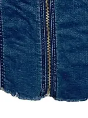 Vorschaubild 6 von Damen Jeanskleid Gr. 36 Blau mit Reißverschluss Casual Minikleid