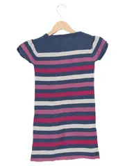 Vorschaubild 2 von Kinder Freizeitkleid Gr. 110 Mehrfarbig Gestreift Casual Baumwolle