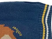 Vorschaubild 3 von Kinder Pullunder Gr. 80 Blau mit Tiermotiv Löwe