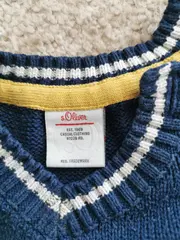 Vorschaubild 4 von Kinder Pullunder Gr. 80 Blau mit Tiermotiv Löwe