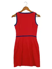 Vorschaubild 2 von Damen Etuikleid Gr. 32/XXS Rot Elegant Preppy