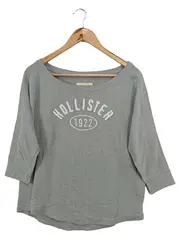 Vorschaubild 1 von Pullover Damen 36/S Grau Casual Sweatshirt Logo-Print