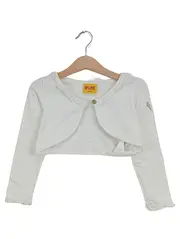 Vorschaubild 1 von Mädchen Strickjacke Bolero Jäckchen Gr. 98 Weiß Charmant