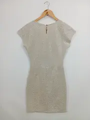 Vorschaubild 3 von Cocktailkleid Damen 34/XS Gold Glitzer Strukturmuster Festlich