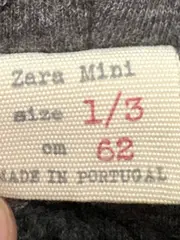 Vorschaubild 4 von Mini Baby Kapuzenjacke Gr. 62 Grau Fleece Holzknöpfe Herbst Winter