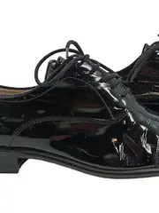 Vorschaubild 2 von Damen Oxford Schnürschuhe Lackleder Schwarz Gr. 37,5 Elegant