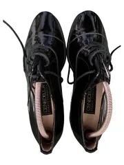 Vorschaubild 5 von Damen Oxford Schnürschuhe Lackleder Schwarz Gr. 37,5 Elegant