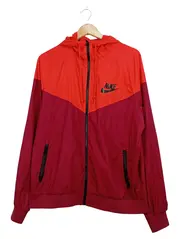 Vorschaubild 1 von Herren Windbreaker Windjacke Gr. L Rot Sportjacke Kapuze