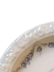 Vorschaubild 3 von Porzellan Unterteller Klassisch Weiß Blumenmuster