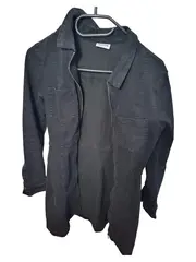 Vorschaubild 1 von Damen Jeansjacke Schwarz Gr. 36/S Casual Reißverschluss