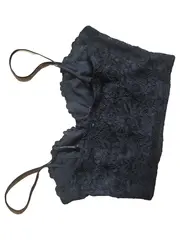Vorschaubild 3 von Bustier Blumenmuster Spitze Träger Schwarz Gr. M Damen