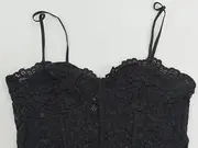 Vorschaubild 4 von Bustier Blumenmuster Spitze Träger Schwarz Gr. M Damen