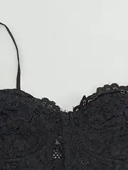 Vorschaubild 6 von Bustier Blumenmuster Spitze Träger Schwarz Gr. M Damen