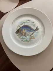 Vorschaubild 4 von KAISER Kuchenteller Porzellan 25cm Klassisch Weiß Fisch Motiv Festlich