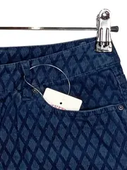 Vorschaubild 5 von Damen Jeansrock Gr. 38;M Blau Argyle Muster Minirock Casual