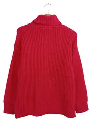 Vorschaubild 2 von Damen Rollkragen Pullover Gr. S Pink Strick Oversized