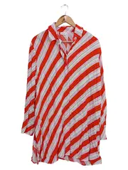 Vorschaubild 1 von Bluse Damen Gr. 42 XL Mehrfarbig Gestreift Casual Langarm