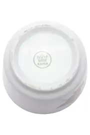 Vorschaubild 2 von Zuckerdose Porzellan Weiß Blattmotiv Elegant Zuckerbehälter