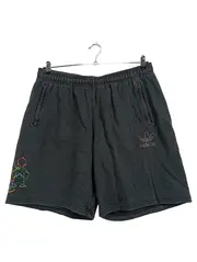 Vorschaubild 1 von Sport Shorts Schwarz Gr. XL Baumwolle Grafikprint