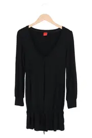 Vorschaubild 1 von Damen Freizeitkleid Gr. 36/S Schwarz Casual Feminin Baumwolle