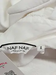 Vorschaubild 3 von Damen Pullover 36/S Weiß Rüschenkragen Vintage Sweatshirt