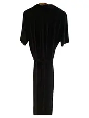 Vorschaubild 2 von Damen Jumpsuit Gr. 38/M Schwarz Casual Kurzarm mit Knopfleiste