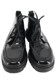 Vorschaubild 2 von Damen Schnürschuhe Gr. 36 Schwarz Lack-Optik Klassisch Elegant