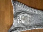 Vorschaubild 5 von Damen Sport Tanktop Shirt Gr. 36/S Grau Logo-Print Polyester Baumwolle
