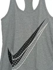 Vorschaubild 2 von Damen Sport Tanktop Shirt Gr. 36/S Grau Logo-Print Polyester Baumwolle