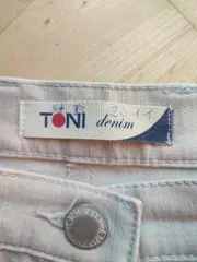 Vorschaubild 5 von Denim Damen Hose Jeans W35 Gr. 44 Beige Baumwolle Stretch Casual Basic