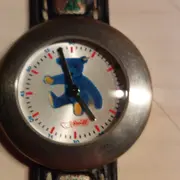 Vorschaubild 2 von Kinder Armbanduhr Teddybär Leder Schwarz Casual