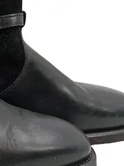 Vorschaubild 6 von Stiefelette Damen Leder Schwarz Gr. 39 Reißverschluss Schnalle