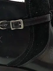 Vorschaubild 4 von Stiefelette Damen Leder Schwarz Gr. 39 Reißverschluss Schnalle