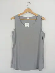 Vorschaubild 2 von Damen Top Basic Grau Gr. 36/S