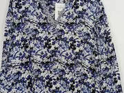 Vorschaubild 4 von Damen Bluse Blumenmuster Langarm Viskose Mehrfarbig Gr. 40/L