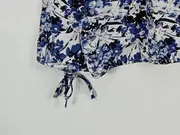 Vorschaubild 3 von Damen Bluse Blumenmuster Langarm Viskose Mehrfarbig Gr. 40/L