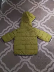 Vorschaubild 5 von Steppjacke Baby Gr. 62 Grün Kapuze Winterjacke