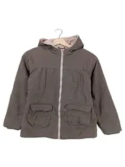Vorschaubild 1 von Winterjacke Kinder Gr. 138/140 Braun Kapuze gefüttert