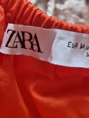 Vorschaubild 6 von Damen Bluse Langarm Rüschen Stickerei Orange Gr. 38/M Baumwolle
