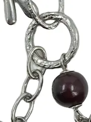 Vorschaubild 4 von Damen Armband Edelstahl Silber Perlen Herz Charm Bohemian Casual