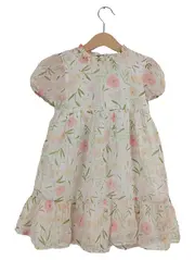 Vorschaubild 1 von Blumenkleid Mädchen Gr. 104 Mehrfarbig Feminin Sommerkleid