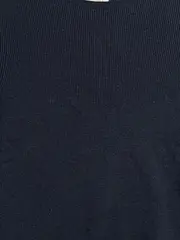 Vorschaubild 2 von Damen Pullover Blau Rippstrick Gr. 36/S Baumwolle