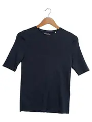 Vorschaubild 1 von Damen Pullover Blau Rippstrick Gr. 36/S Baumwolle